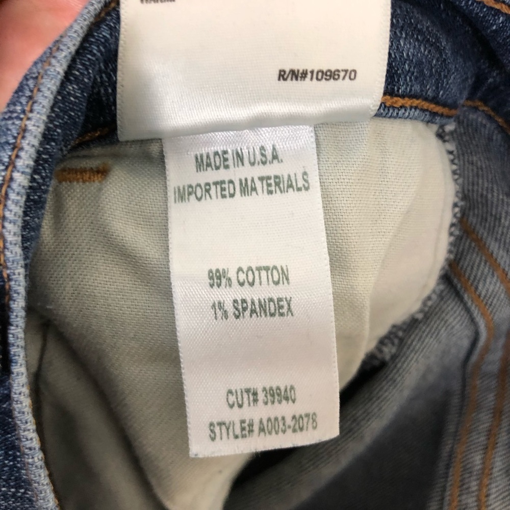 AGOLDE DISTRESSED HIGH RISE SKINNY JEANS SIZE 27 - Picture 6 of 7